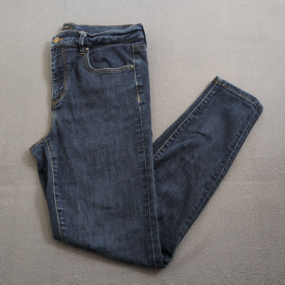 Ann Taylor Women 8 Mid Rise Modern Fit Skinny Ankle Jeans